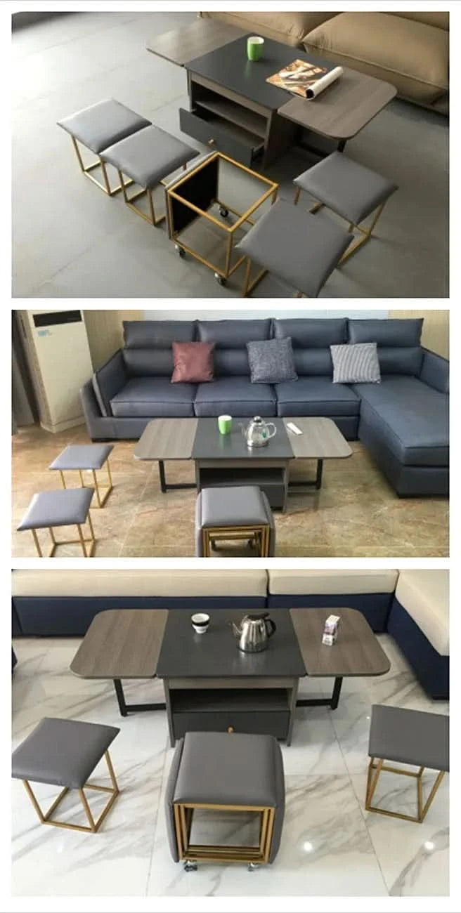 Folding table and table,Table pliable,Складной стол,multi-functional storage tea table with stools
