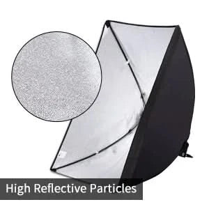 Studio-Kit Foto Softbox Lichtbox Beleuchtung Einzelne Led-Lampe mit Stativ Fotografie Shooting Soft Box Blitz E27 Zubehör