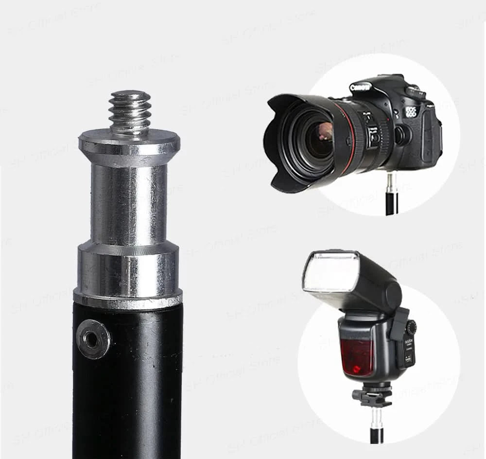 1/4 Screw Head Light Stand Tripod 2m 1.5m 68cm For Phone Selfie Stick Adjustable For Photo Studio Flashes Photographic Softbox