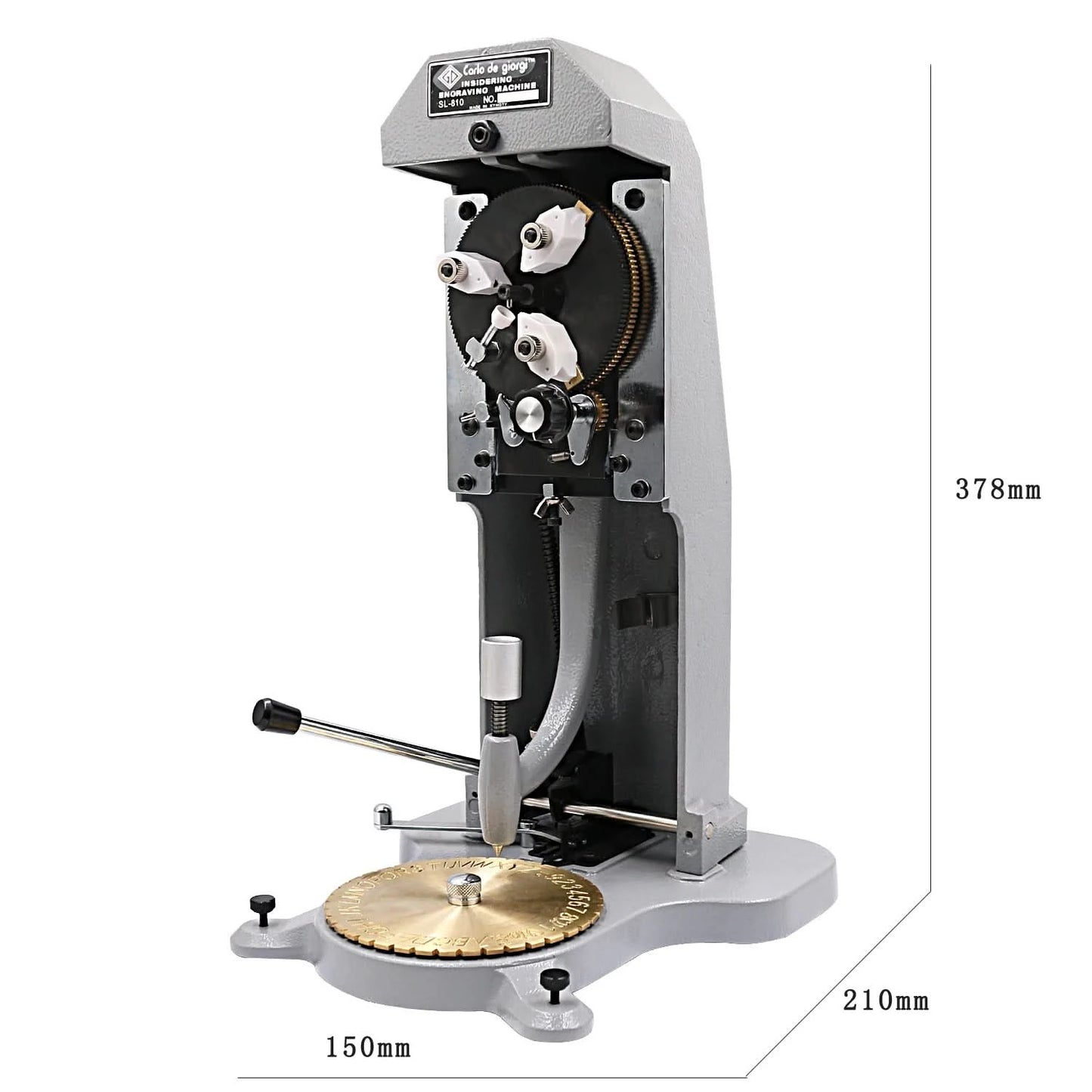NIUPIKA Ringinnengravurmaschine Standard-Buchstabenblock Wählrad Plotter Gold Silber Schmuck DIY Werkzeuge Graviermaschine