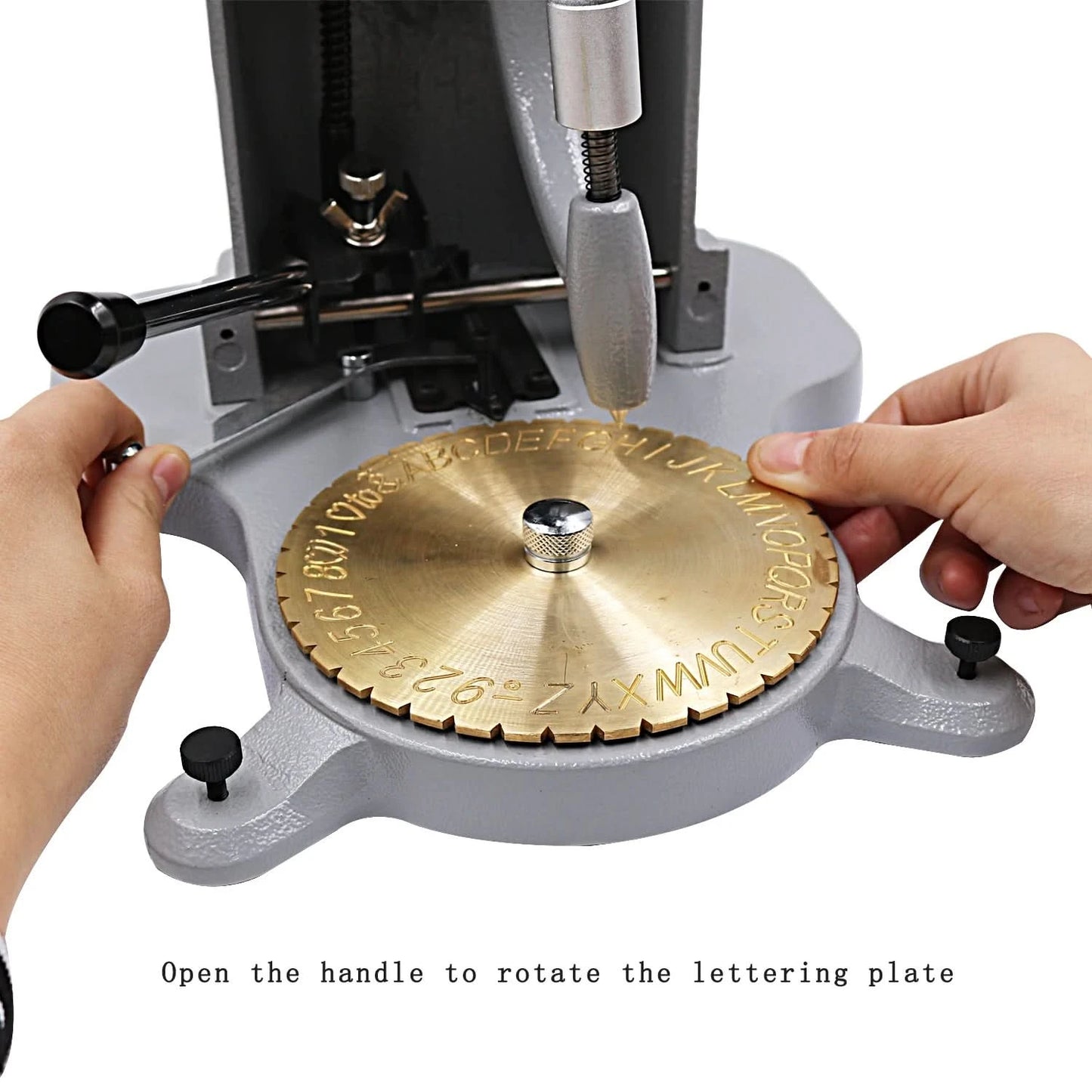 NIUPIKA Ringinnengravurmaschine Standard-Buchstabenblock Wählrad Plotter Gold Silber Schmuck DIY Werkzeuge Graviermaschine