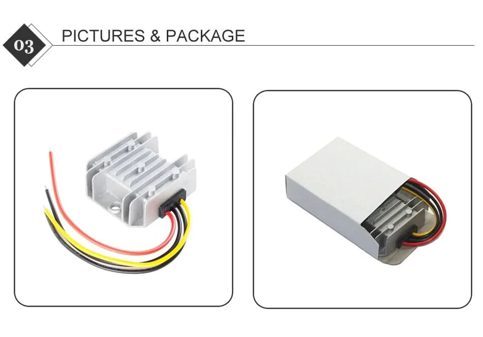 RCNUN 12V 24V auf 5V 6V 10A Abwärtswandler DC/DC-Regler 12 Volt auf 5 Volt 50W Buck Netzteil für Autos, Spielzeug