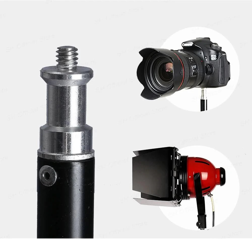 1/4 Screw Head Light Stand Tripod 2m 1.5m 68cm For Phone Selfie Stick Adjustable For Photo Studio Flashes Photographic Softbox