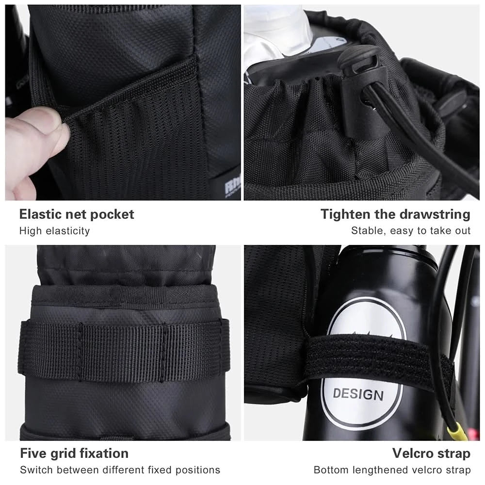 Rhinowalk Fahrradtasche Fahrrad-Flaschenhalter Tasche MTB Fahrrad Isoliertasche für Trinkflaschen Reittasche Lenker 1 Stück oder 2 Stück Zubehör