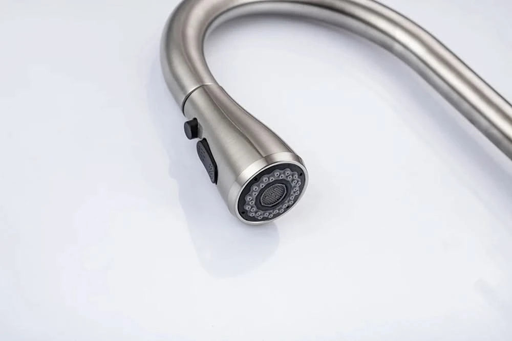 Smarte berührungslose Küchenarmatur gebürstet ausziehbar Infrarot-Sensor Armaturen Schwarz/Nickel Infrarot-Wassermischer Armaturen