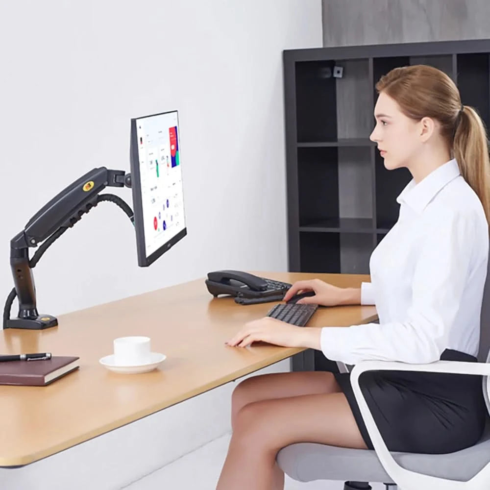 F80 Gasfeder 17-30 Zoll Desktop-LED-LCD-Monitorhalterung Arm Ergonomische Gasfeder Flexi-Halterung Belastung 2~9kg