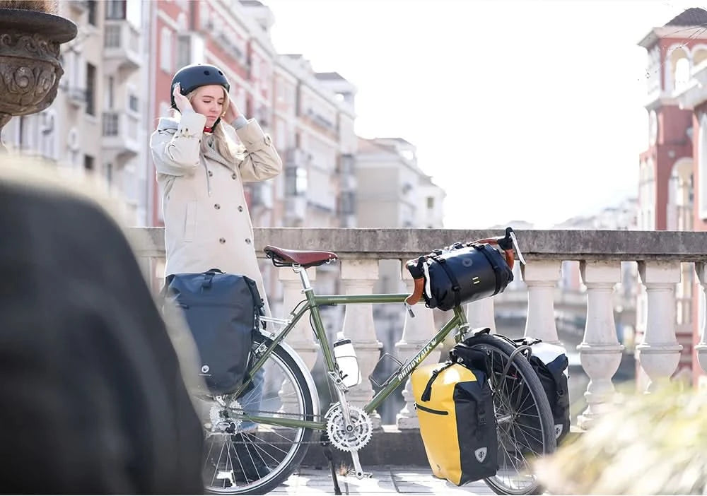 Rhinowalk Fahrradtasche & Gepäckträgertasche, 100 % wasserdicht, 27 l großes Fassungsvermögen, multifunktionale Gepäckträgertasche, Fahrradtaschen