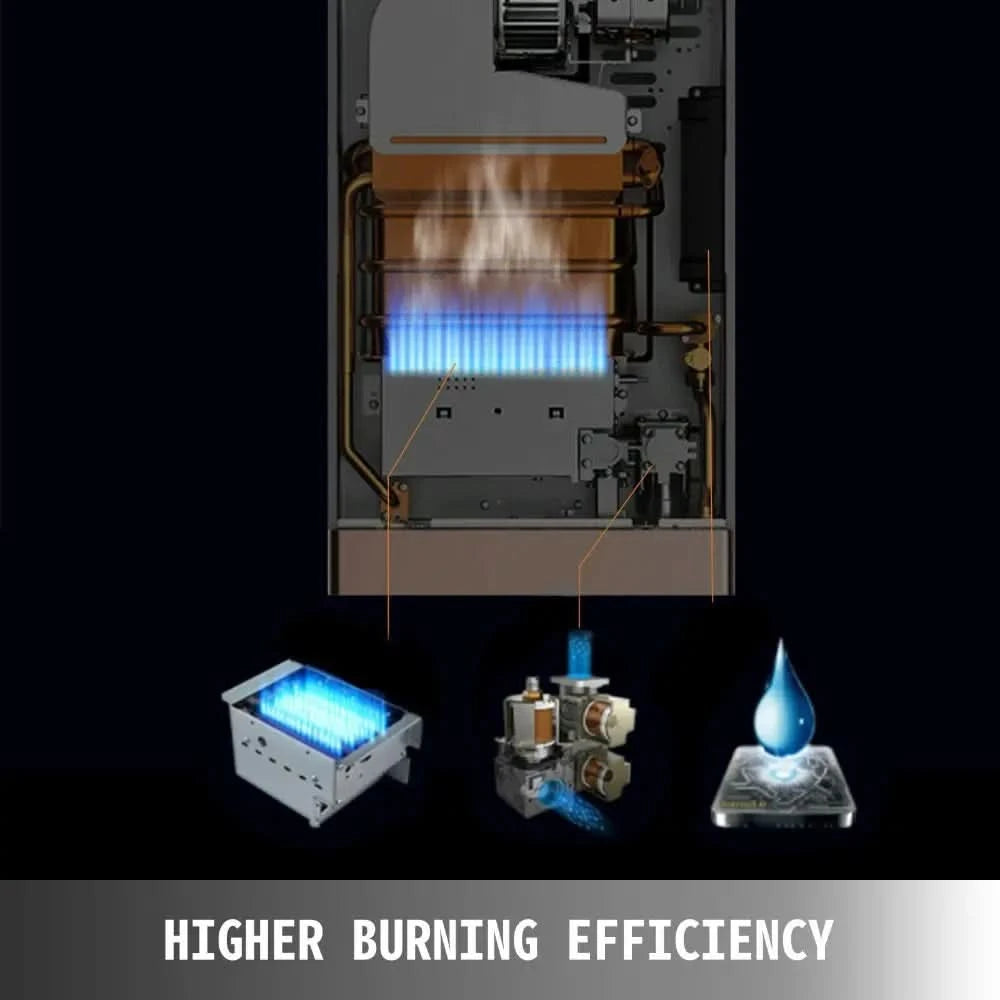 Sihao 6L 8L 10L 12L 16L 18L Flüssiggas-Durchlauferhitzer Sofortiger Gasboiler Butan Propan Gasboiler für Camping und Outdoor