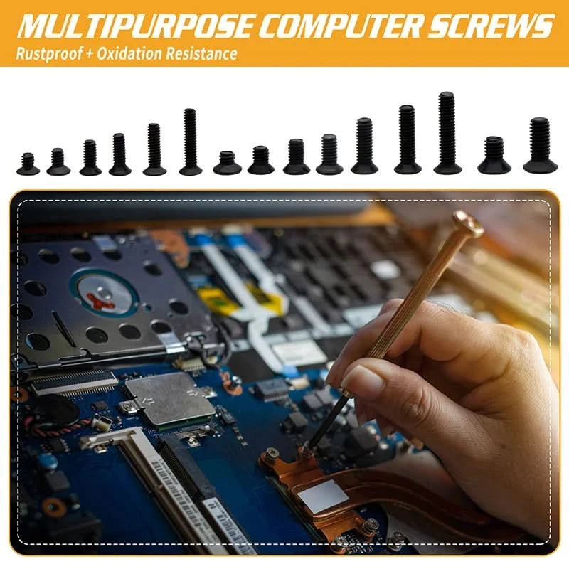 300/360Pcs M2 M2.5 M3 KM Screw Flat Head Phillips Screws Laptop Notebook Screws Set Kit For Computer Notebook Small Screw Kit