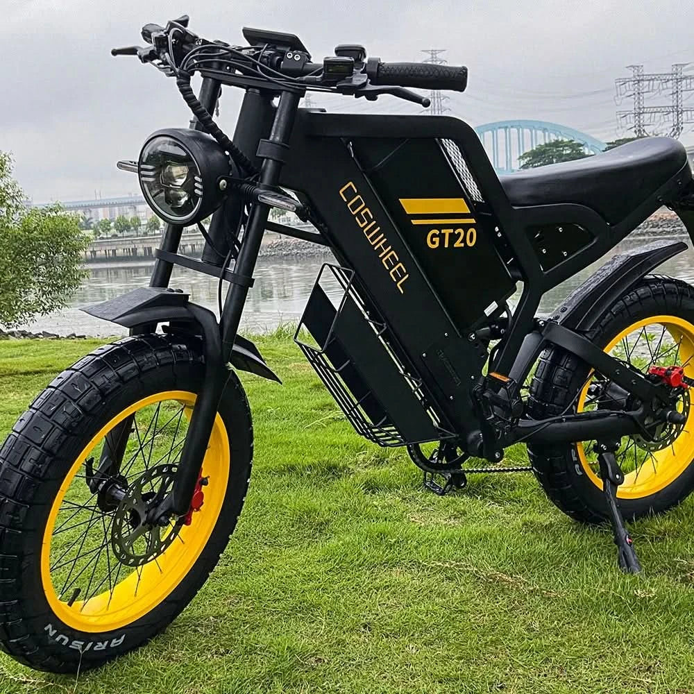 EU auf Lager Coswheel GT20 20 Zoll Fat Tire 750 W 1000 W 1500 W Elektrisches Rennrad Offroad 48 V 25 Ah 7-Gang Elektro-Mountainbike