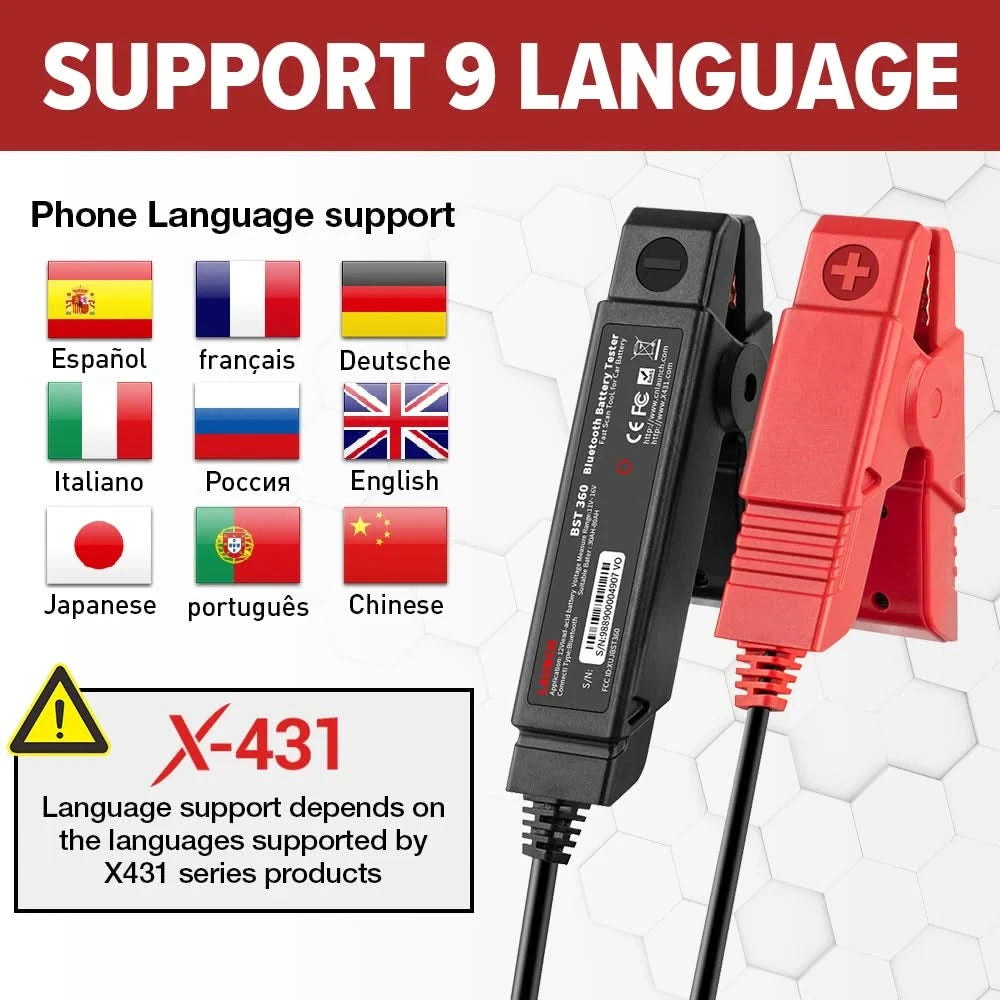 US EU Lager BST360 BT Batterietester 12V Auto Motorrad Batterietester Last Anlasser Lade Tester