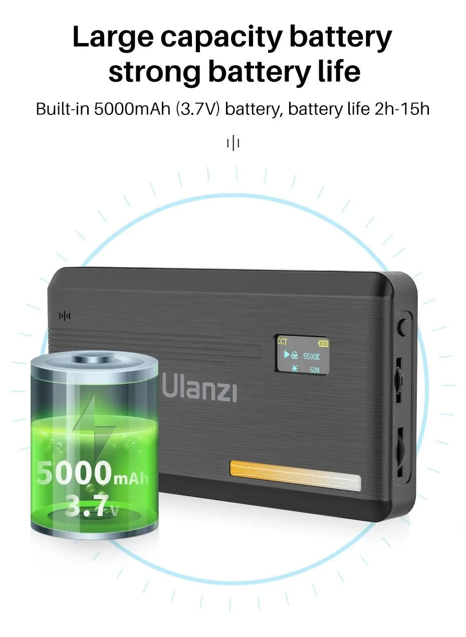 Ulanzi VIJIM VL81 VL200 3200k-5600K Dimmbare Mini-LED-Videoleuchte für Smartphone-SLR-Kameras, wiederaufladbar, Vlog, 3000mAh, Aufhelllicht