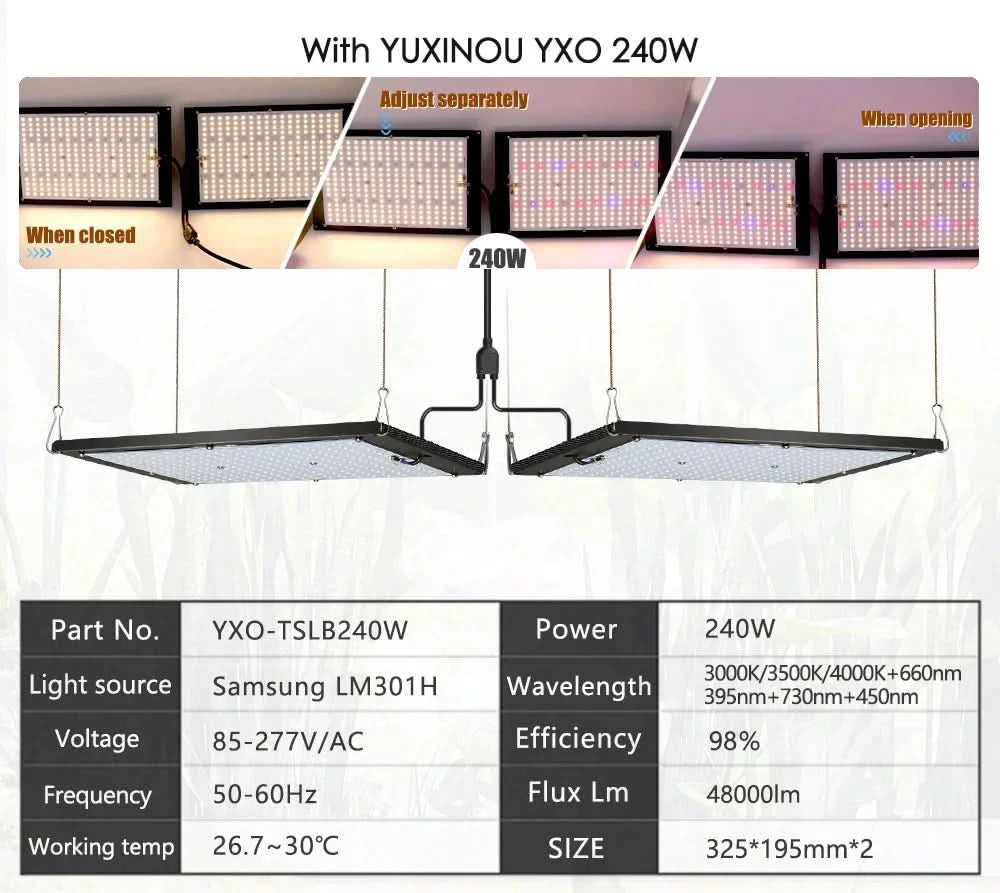 120W 240W Sam-ng LM301h Quantum LED Grow Light Board Lamp IR UV Full Spectrum Phytolamp For Plants Hydroponics MeanWell Driver