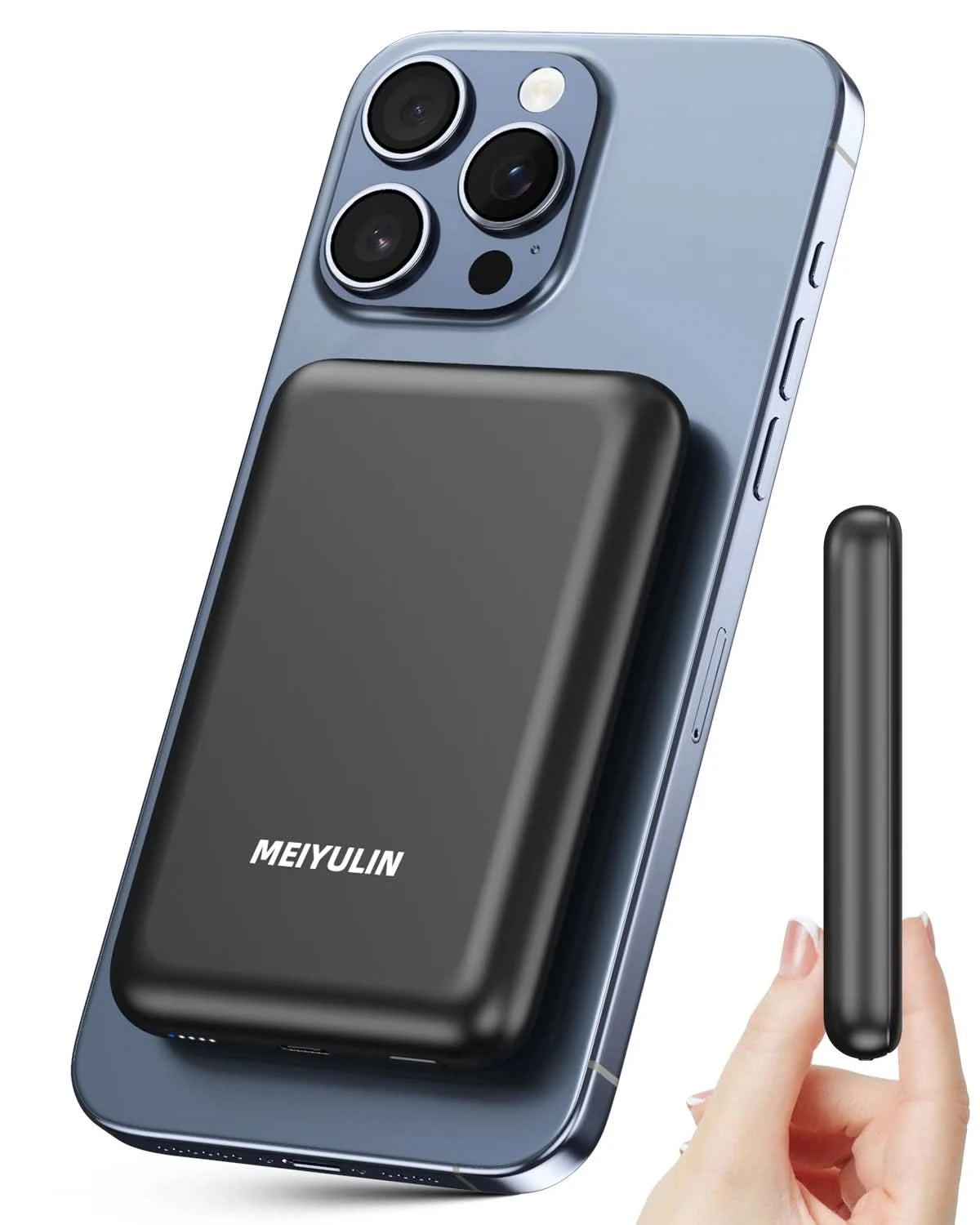 Magnetische Kabellose 10000mAh Powerbank Schnellladung Metall Kühle Haptik Ultradünn Tragbar PD20W Powerbank für iPhone Xiaomi