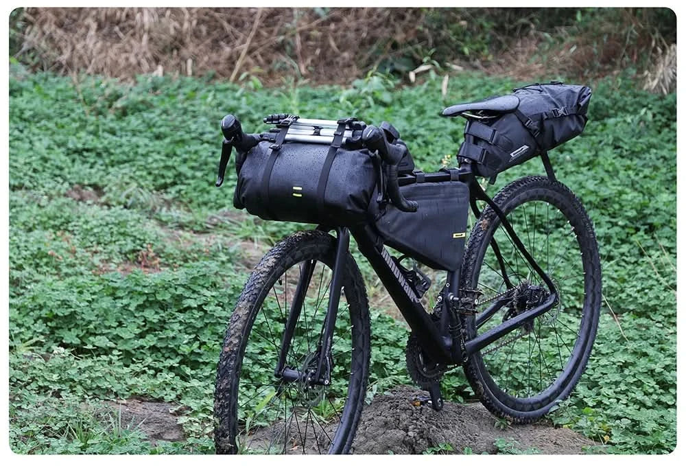 Rhinowalk Fahrradtasche Lenkertasche Wasserdicht Vordertasche Fahrradtasche MTB Multifunktionale Portable 12L MTB Rennrad Lenkertasche