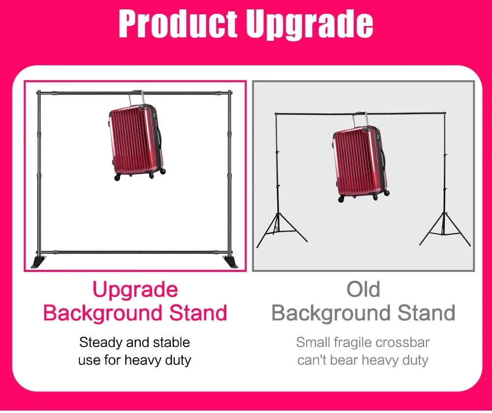 SH Double-Crossbar Backdrop Background Stand Frame Support System For Photography Photo Studio Video Muslin Green Screen