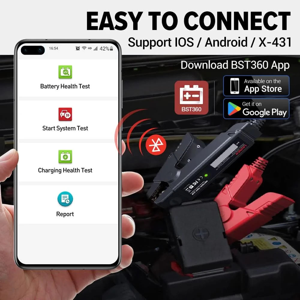 USA EU Lager LAUNCH BST360 Autobatterietester Anlasstest Lasttest 12V Batterieanalysator