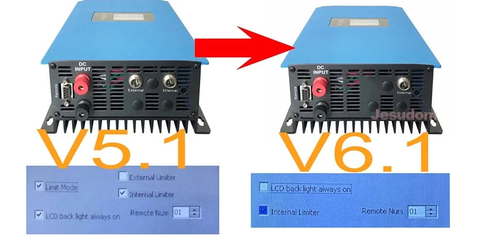Y&H 2000W Solar Grid Micro Inverter Battery Discharge Power Mode With Limiter Sensor PV DC 45-90V AC 220V MPPT Solar Converter
