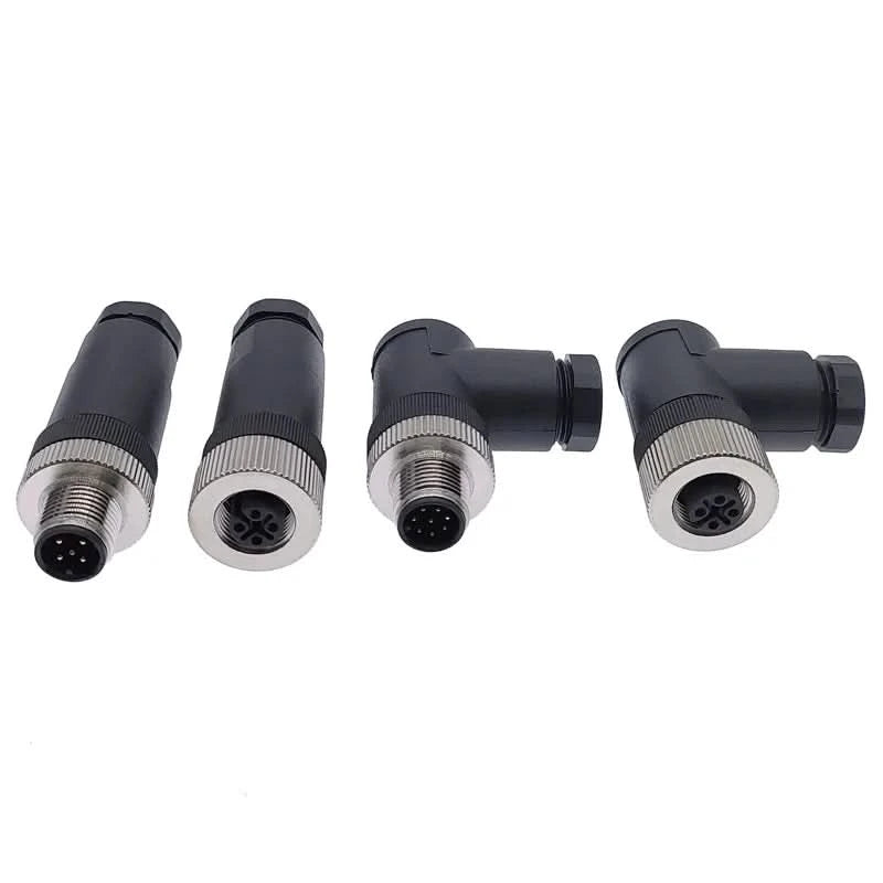 M12-Sensorstecker 4-polig 5-polig M12-8 wasserdichter Stecker & Buchse Schraubanschluss A-kodierte Sensorstecker