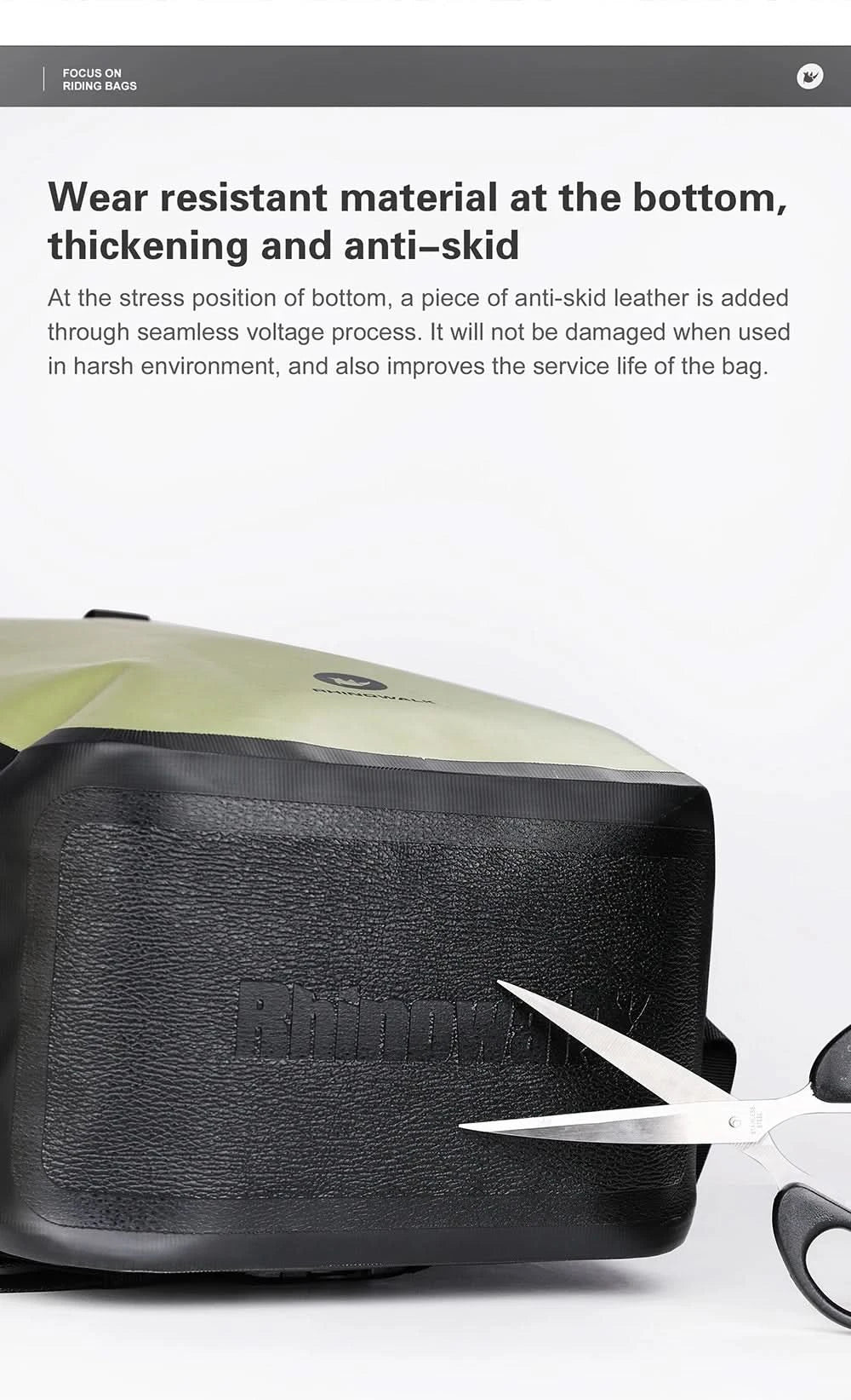 Rhinowalk Fahrradtasche & Gepäckträgertasche, 100 % wasserdicht, 27 l großes Fassungsvermögen, multifunktionale Gepäckträgertasche, Fahrradtaschen