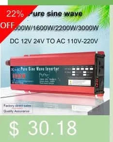 Reiner Sinus-Wechselrichter 12V/24V auf AC110V 220V 1000W 2000W 3000W Spannungswandler Leistungswandler Solar-Wechselrichter LED-Anzeige