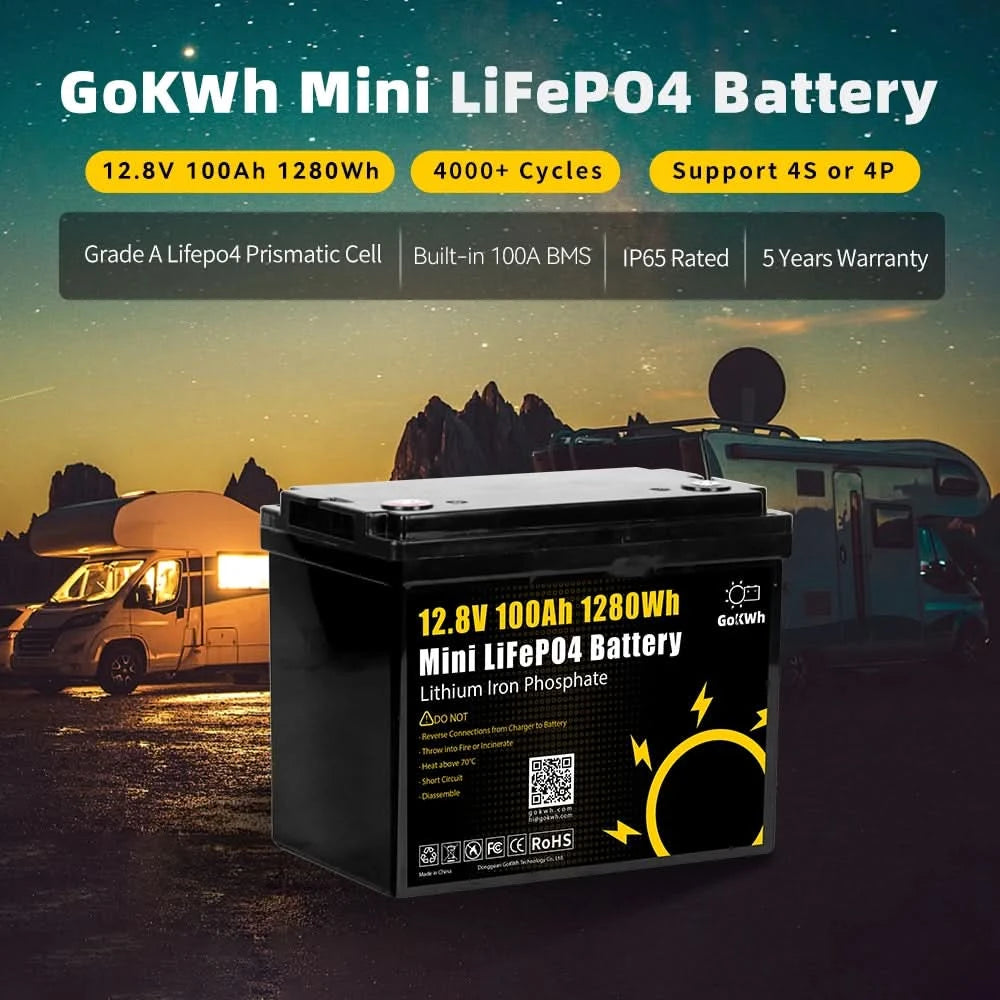 Kundenspezifisches OEM ODM Logo 12V 24V 100Ah 200Ah Lifepo4 BYD 12.8V 25.6V Lithium-Eisenphosphat Camping Auto Wohnmobil Solar Speicherbatterie