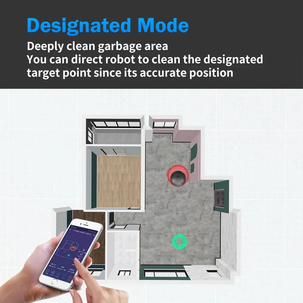 Robot Vacuum Cleaner ABIR X6 ,Visual Navigation,APP Virtual Barrier,6000PA Suction,Smart Home Mop,Floor Carpet Washing Tool