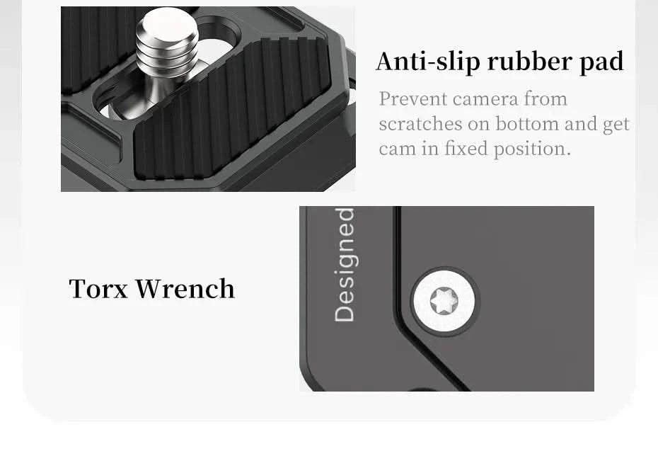 Ulanzi FALCAM F38 Universal Arca-Swiss Schnellwechselsystem Platte Klemme Schnellwechsel-Set für DSLR-Kamera Gimbal Stativ
