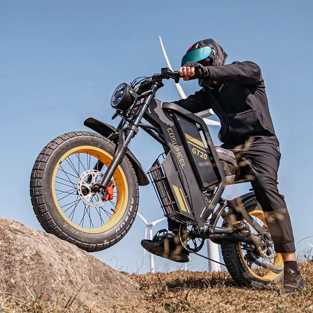 EU auf Lager Coswheel GT20 20 Zoll Fat Tire 750 W 1000 W 1500 W Elektrisches Rennrad Offroad 48 V 25 Ah 7-Gang Elektro-Mountainbike