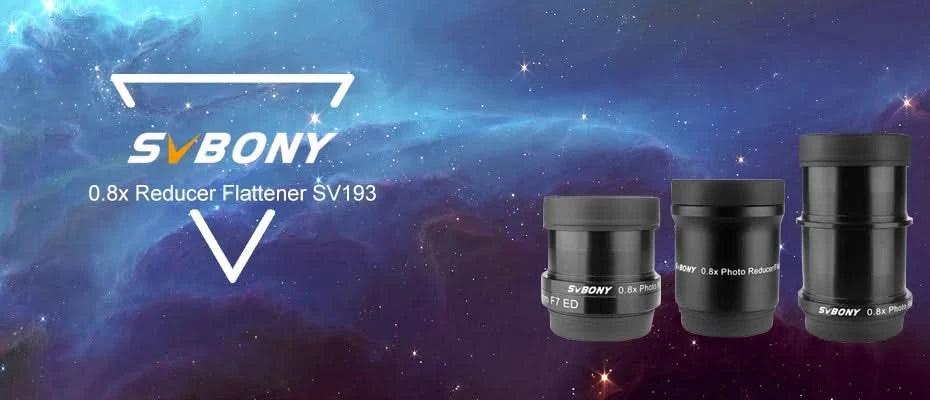 Svbony SV193 2 Inch 0.8X Field Flattener Focal Reducer Telescope Accessory for SV503 80/102mm ED Telescope