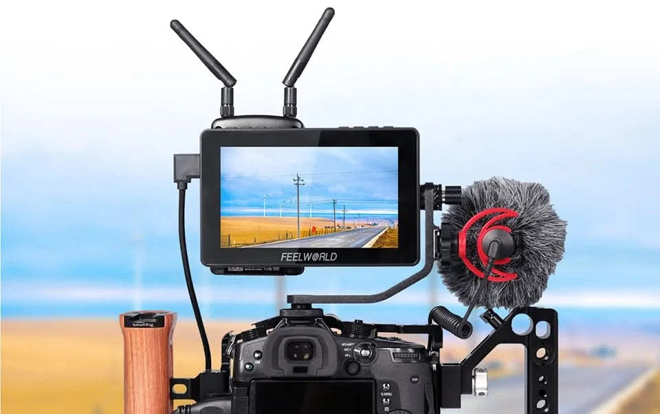 FEELWORLD F5 Pro V4 6 Zoll DSLR-Kamera-Feldmonitor Touchscreen 3D LUT FHD1920 1080 4K HDMI Video Fokusassistent für Gimbal