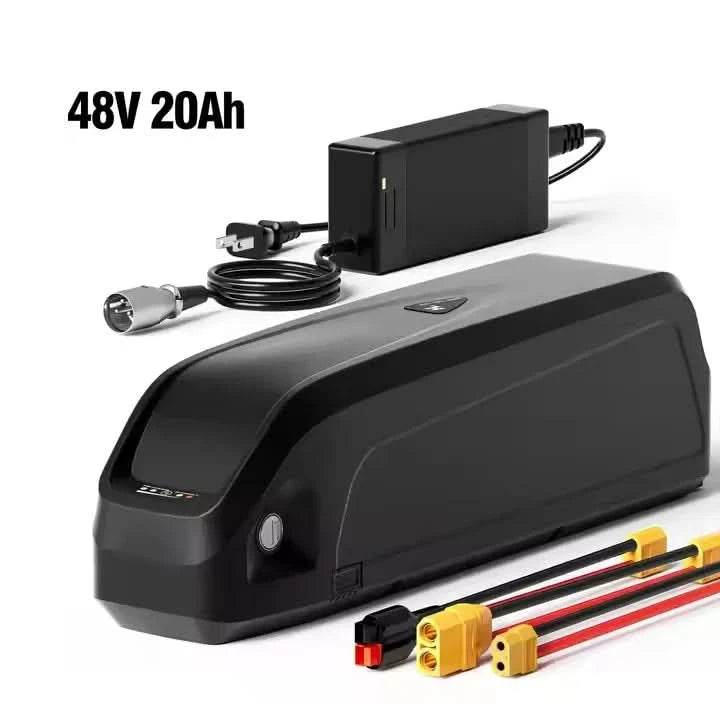 Hailong Hochleistungs-48V-20Ah-Unterrohr-Fahrradakku, E-Bikes 20Ah Reichweite, Montagehalterung, Hochleistungs-Lithium-Ionen-Akku