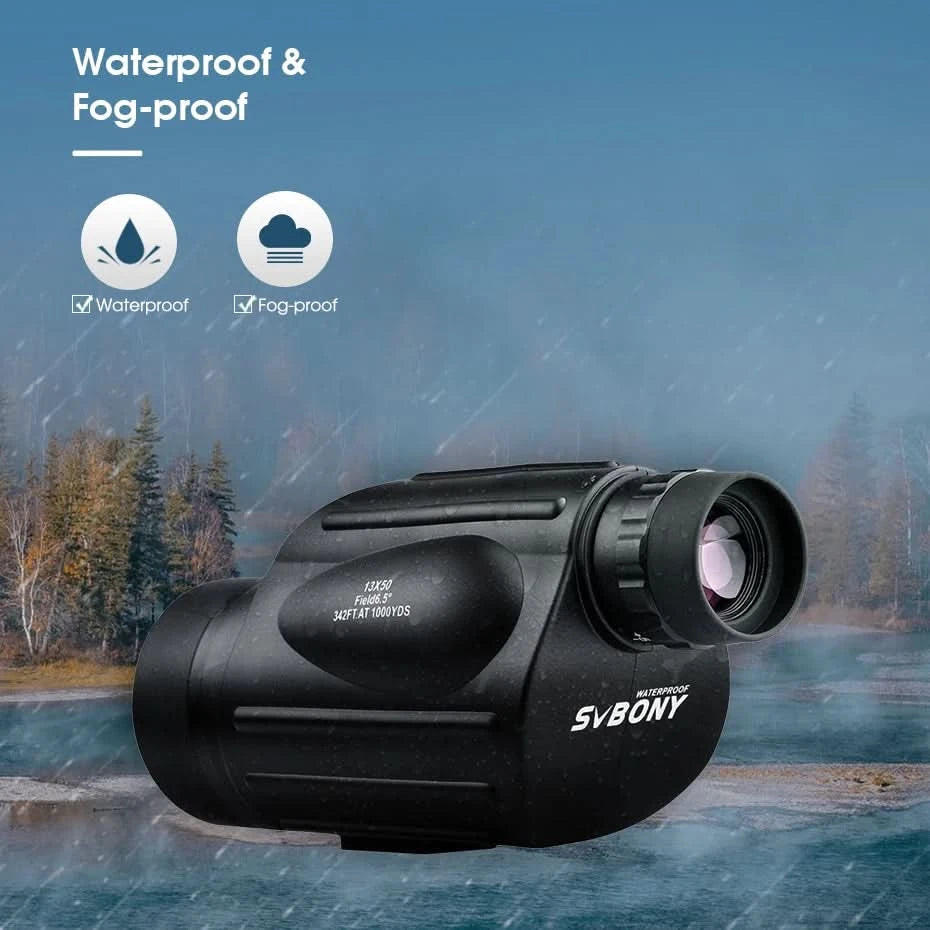 Svbony Telescope SV49 13x50 Monocular Powerful,Professional Monoculars,Waterproof,camping Equipment,for travel and hunting
