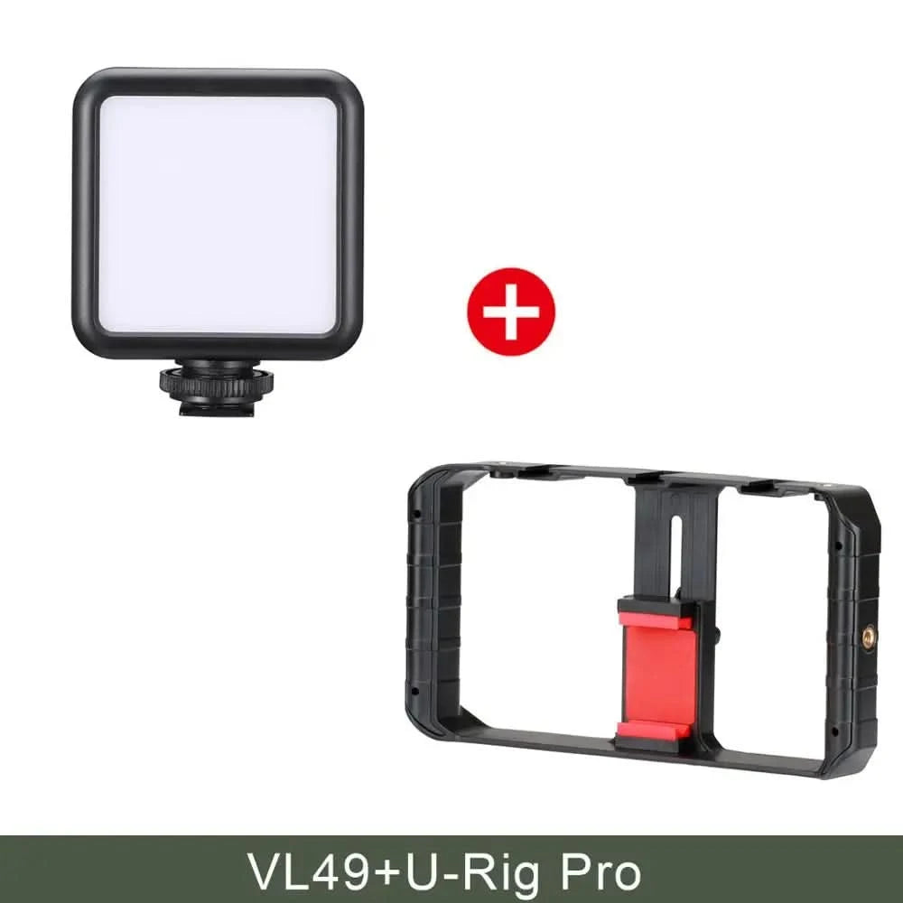 Ulanzi U-Rig Pro Smartphone Video Rig w 3 Shoe Mounts Filmmaking Case Handheld Phone Video Stabilizer Grip Tripod Mount Stand