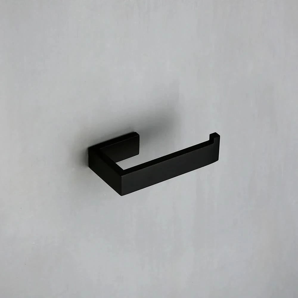 Stainless Steel Black Wall Mounted Screw Hook Paper Holder Towel/ Tissue Holder Towel Bar Bathroom Accessories