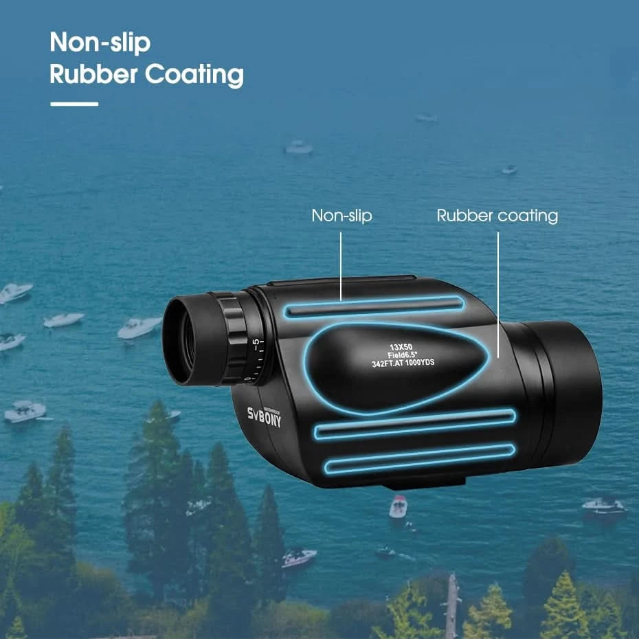 Svbony Telescope SV49 13x50 Monocular Powerful,Professional Monoculars,Waterproof,camping Equipment,for travel and hunting