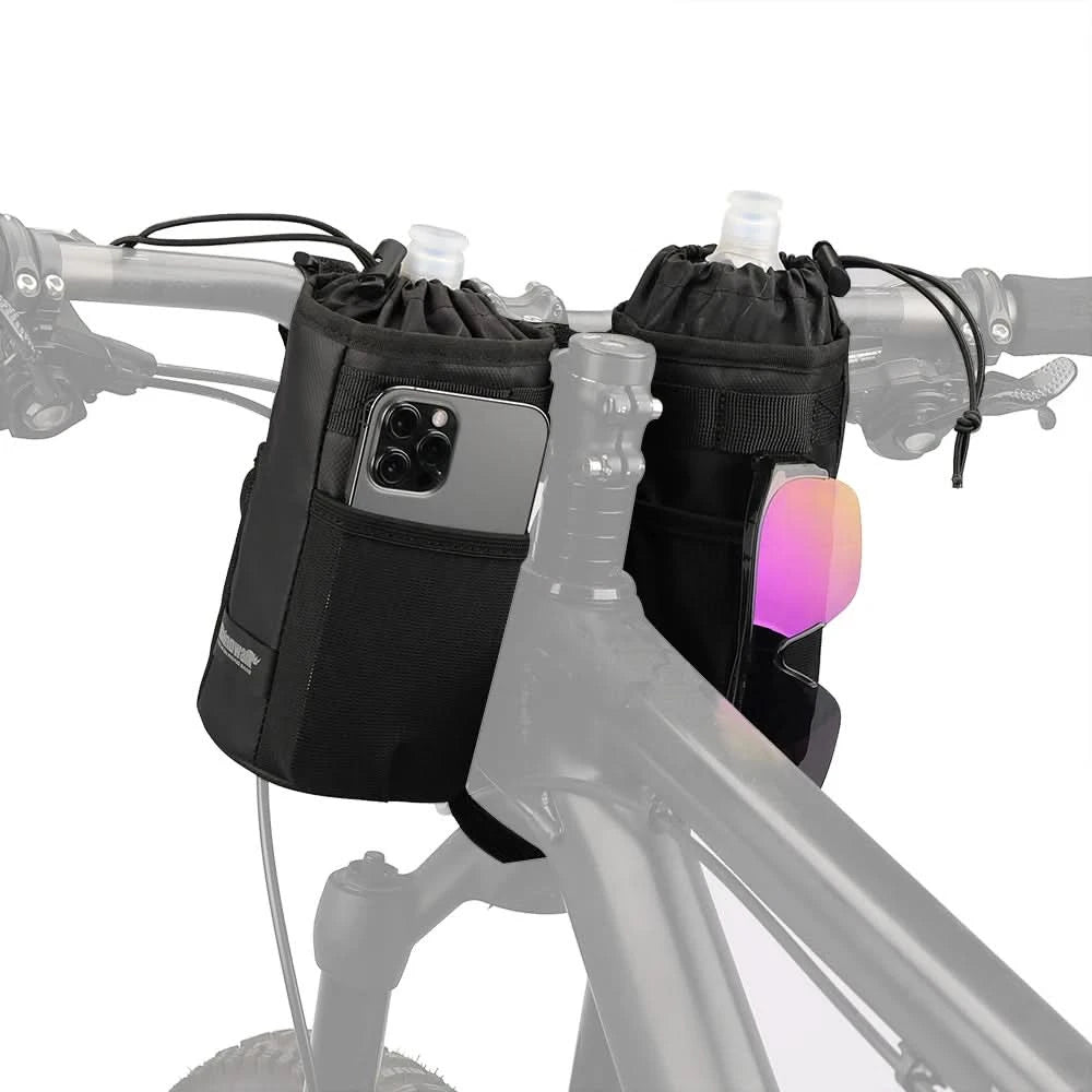 Rhinowalk Fahrradtasche Fahrrad-Flaschenhalter Tasche MTB Fahrrad Isoliertasche für Trinkflaschen Reittasche Lenker 1 Stück oder 2 Stück Zubehör