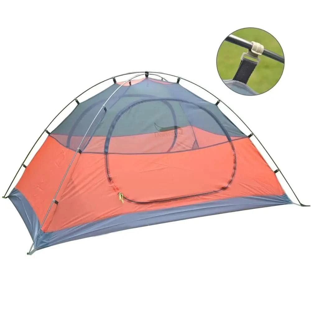 Desert&Fox 1-Personen-Trekkingzelt Einzel-Campingzelte Wasserdichtes Leichtes tragbares Zelt mit Tragetasche für Strandreisen Picknick