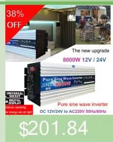 Reiner Sinus-Wechselrichter 12V/24V auf AC110V 220V 1000W 2000W 3000W Spannungswandler Leistungswandler Solar-Wechselrichter LED-Anzeige