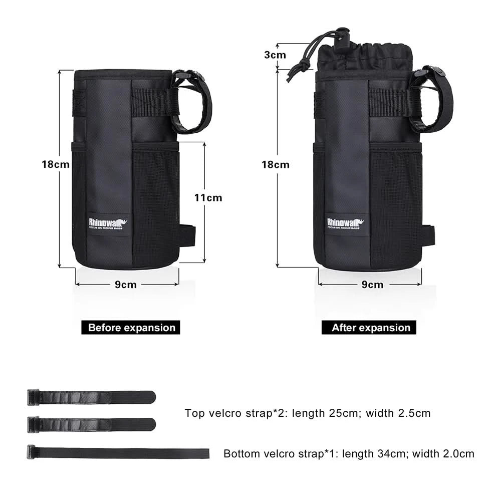 Rhinowalk Fahrradtasche Fahrrad-Flaschenhalter Tasche MTB Fahrrad Isoliertasche für Trinkflaschen Reittasche Lenker 1 Stück oder 2 Stück Zubehör