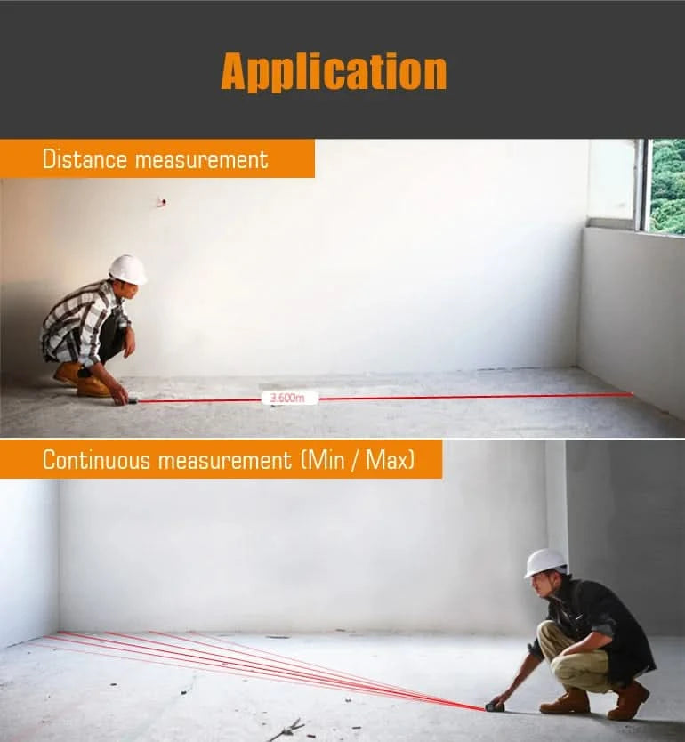 Mileseey Laser-Entfernungsmesser Elektronisches Laser-Messrad Digitales Laser-Entfernungsmessgerät Trena Metro Laser-Entfernungsmesser Maßband