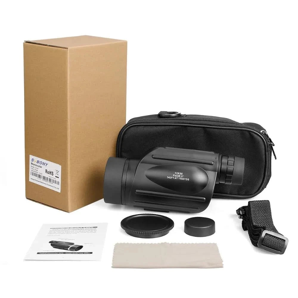 Svbony Telescope SV49 13x50 Monocular Powerful,Professional Monoculars,Waterproof,camping Equipment,for travel and hunting
