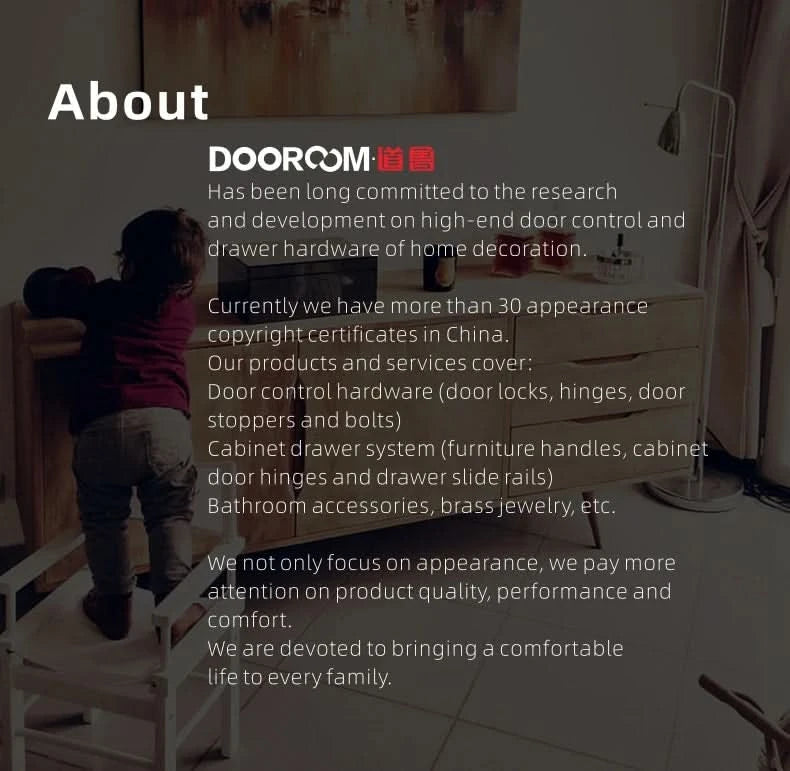 Dooroom Messing Türdrücker, geräuschlos, Schwarz-Gold, für Schlafzimmer, Badezimmer, Holztür, Schloss-Set, Blindgriffknauf