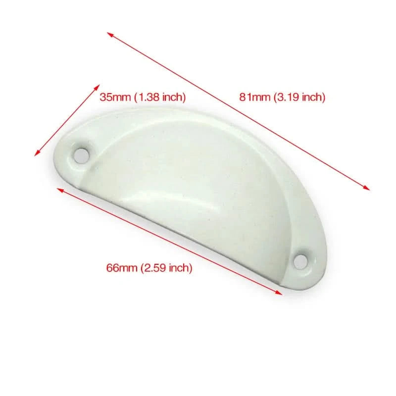 KAK 2 STÜCK Retro Metall Küchenschubladengriff und Möbelknöpfe Schrank Antik Messing Muschelgriffe