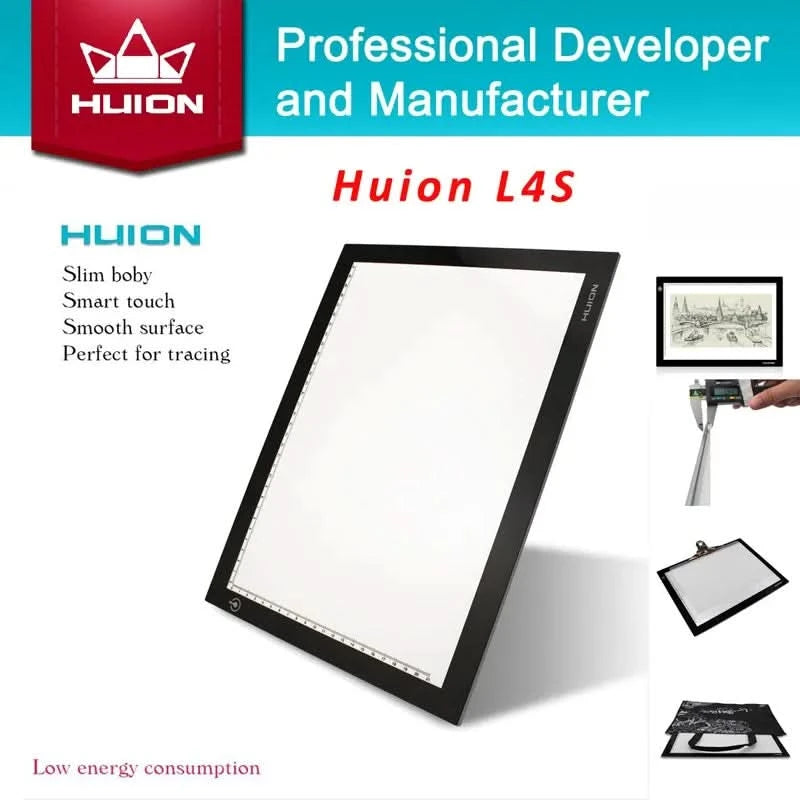 Huion L4S 17.7"  LED Pad Ultra Thin Light Boxes LED Tracing Boards Professional Animation Drawing Tracing Panel Painting Tools