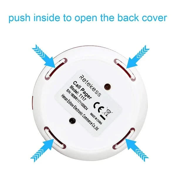 Retekess Wireless Calling System Restaurant Pager TD108 Waterproof Watch Receiver T117 Waiter Call Buttons For Hookah Cafe Bar