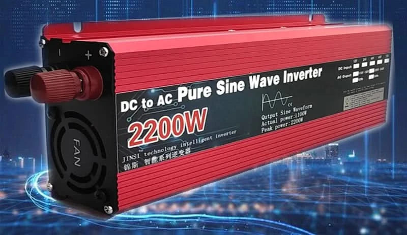 Reiner Sinus-Wechselrichter 12V/24V auf AC110V 220V 1000W 2000W 3000W Spannungswandler Leistungswandler Solar-Wechselrichter LED-Anzeige