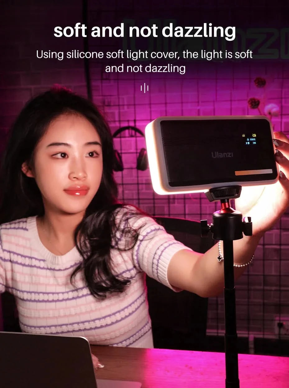 Ulanzi VIJIM VL81 VL200 3200k-5600K Dimmbare Mini-LED-Videoleuchte für Smartphone-SLR-Kameras, wiederaufladbar, Vlog, 3000mAh, Aufhelllicht