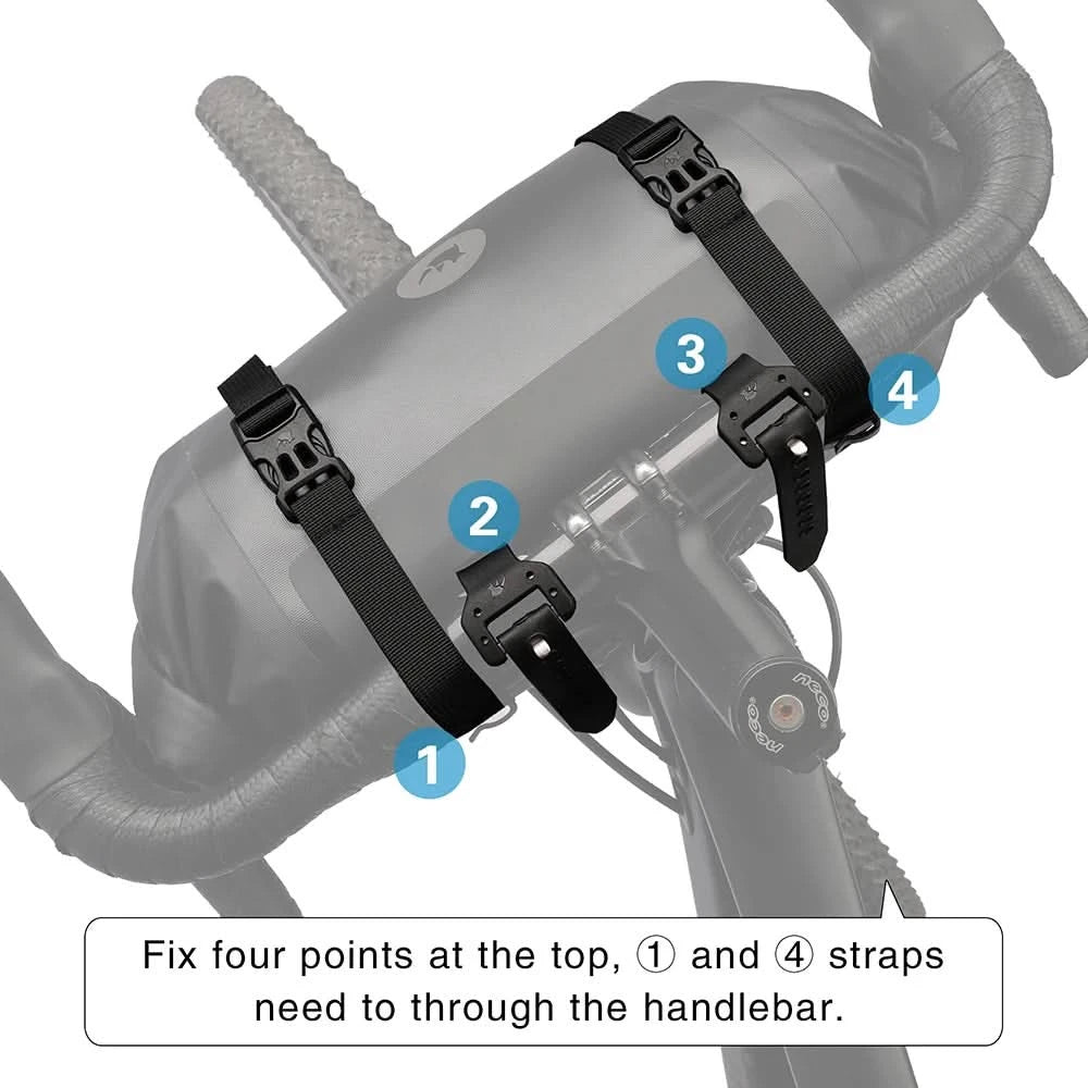 Rhinowalk Fahrradtasche Lenkertasche Wasserdicht Vordertasche Fahrradtasche MTB Multifunktionale Portable 12L MTB Rennrad Lenkertasche