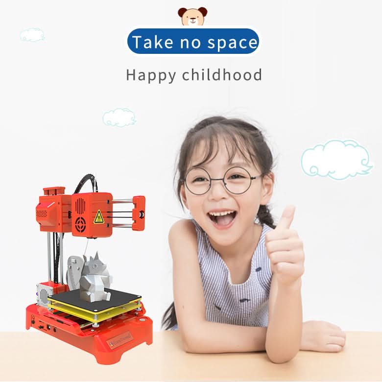 Easythreed Mini 3D Printer K9 Easy Use One-click Print Mainboard Magnetic Build Platform Desktop Printer K7 Beginner Kids Gift